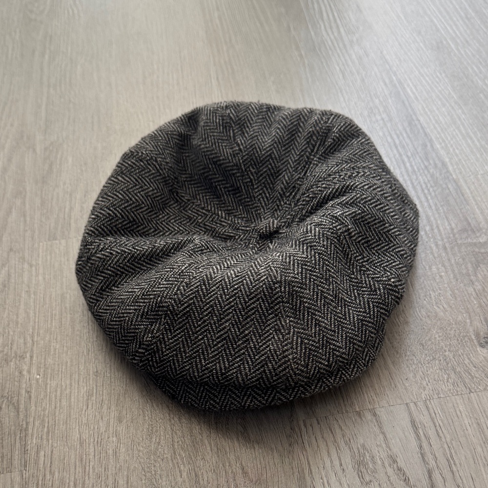 Brixton Black and Gray Herringbone Cap